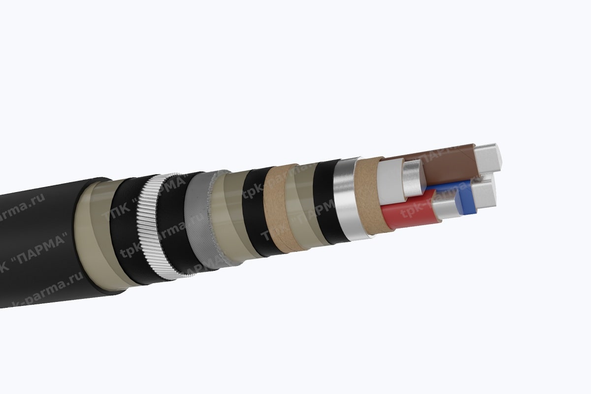 Фотография провода Кабель ААП2лШв 3х25+1х16 - 1кВ