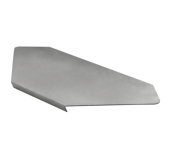 Крышка угла горизонтального 90' SKYG90*400*1,5 ZN