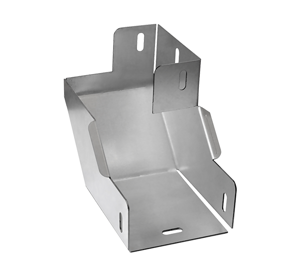 Угол вертикальный внутренний с разворотом 90' прав SYVVR600*100*1,2 R INOX