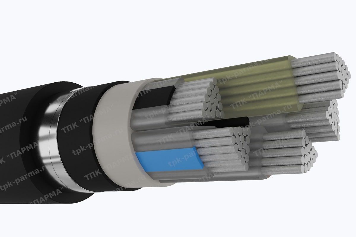 Фотография провода Кабель АПвзБбШп 5х95 - 1кВ