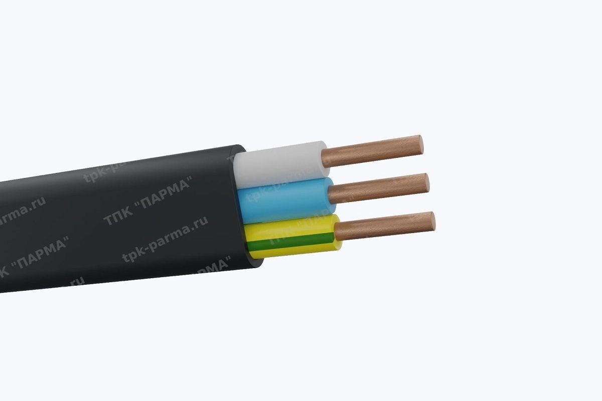 Фотография провода Кабель ВВГнг-LS-П 2х2,5 - 1кВ