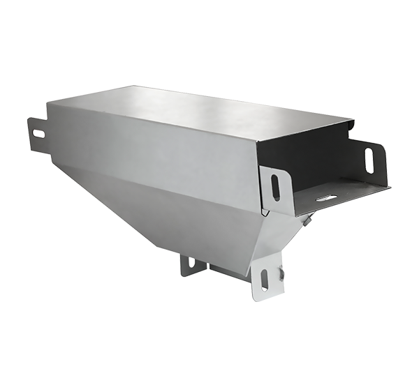 Т ответвитель вертикальный вниз с разворотом 90' STOVNR90*100*80*1,5 INOX